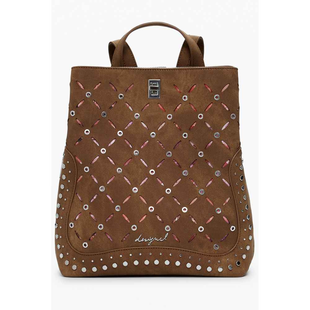 Desigual Brown Polyethylene Women Backpack