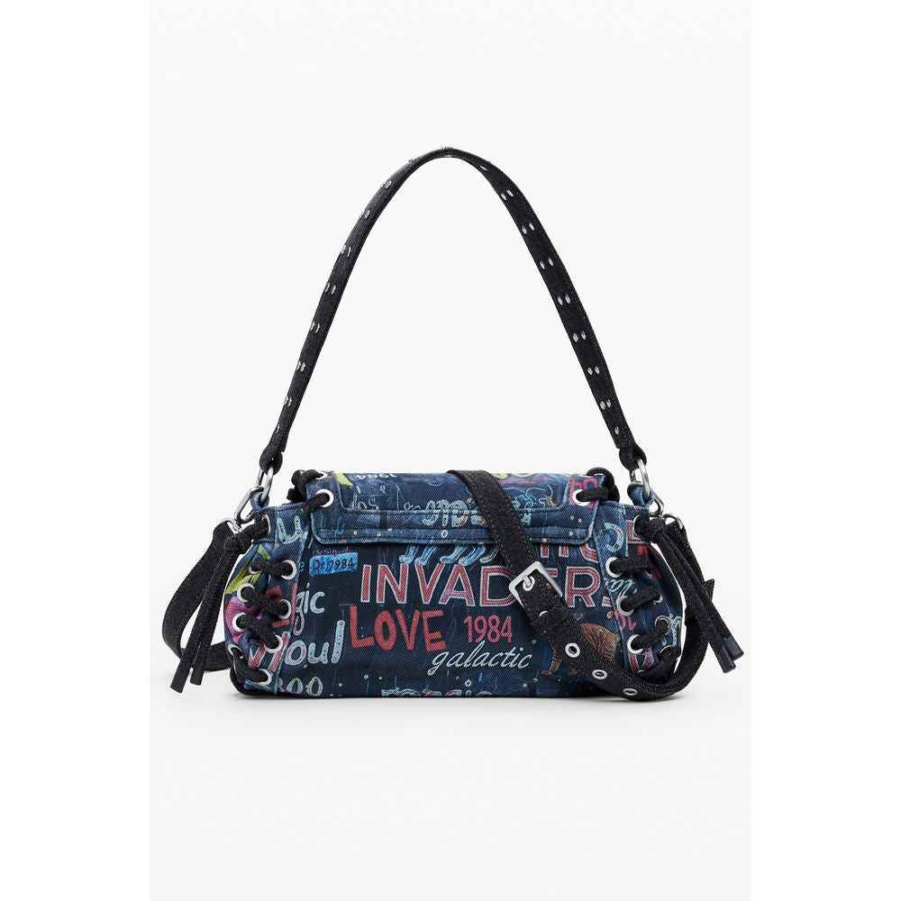 Desigual Blue Cotton Women Handbag