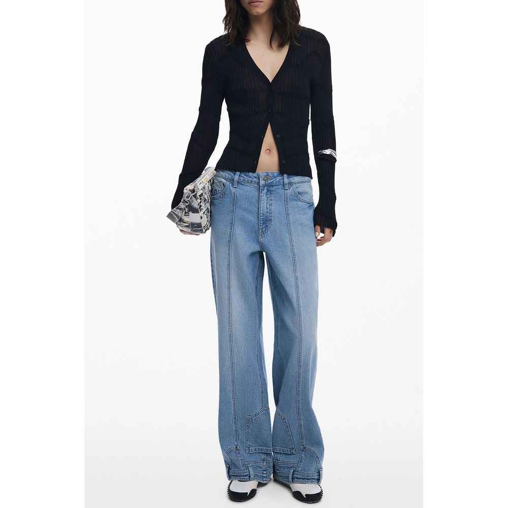 Desigual Black Viscose Women Cardigan