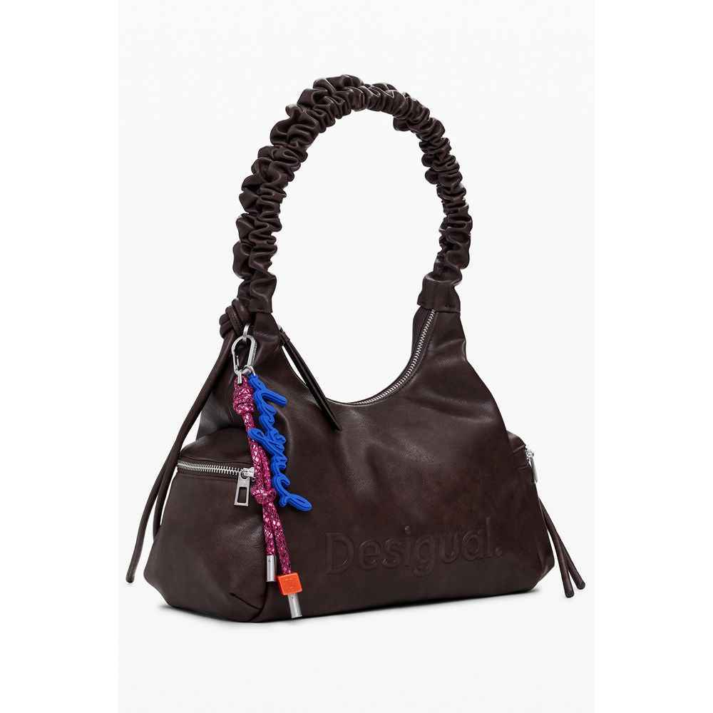 Desigual Brown Polyethylene Women Handbag