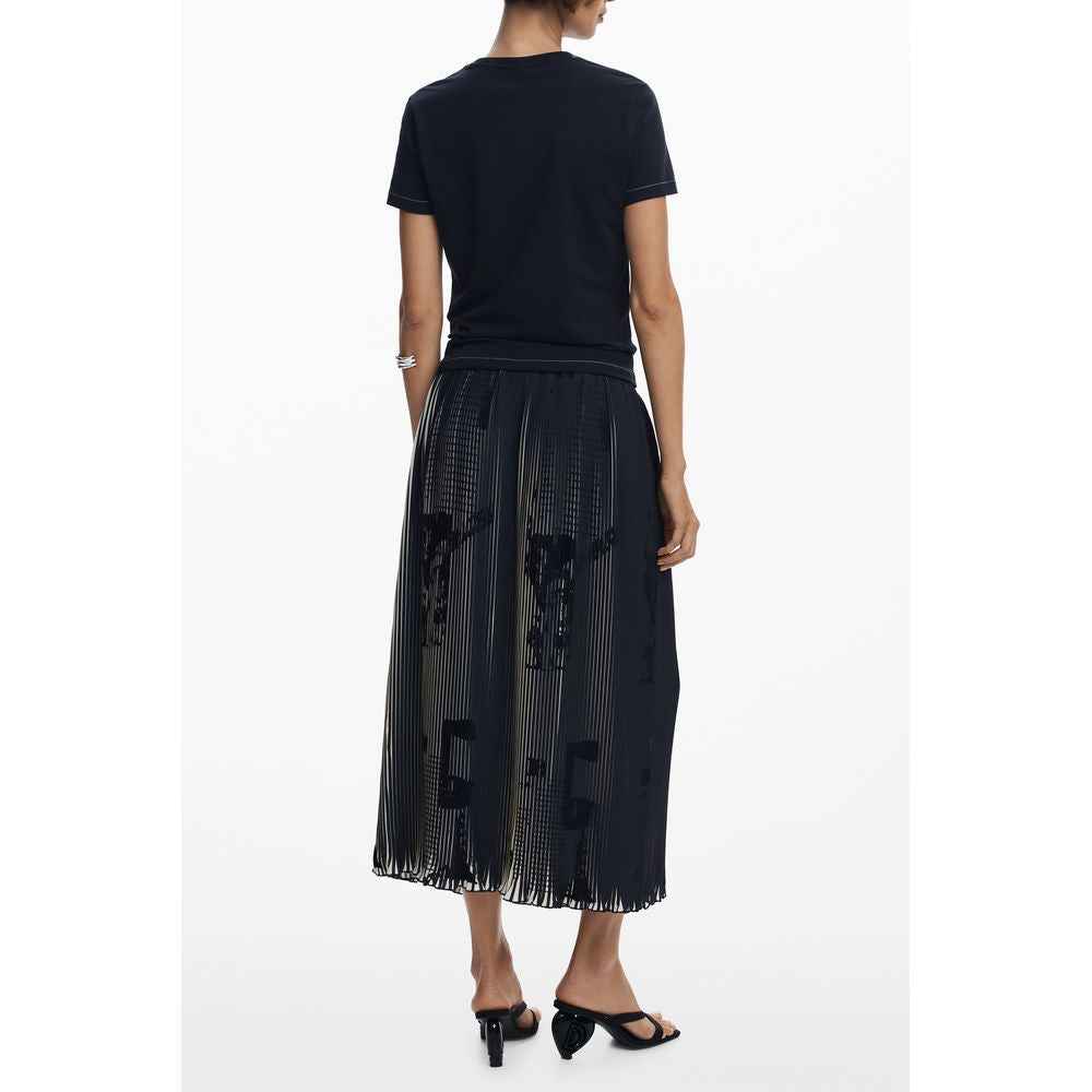 Desigual Black Polyester Women Skirt
