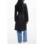 Desigual Black Polyethylene Women Coat