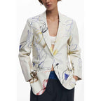 Desigual White Polyester Women Jacket