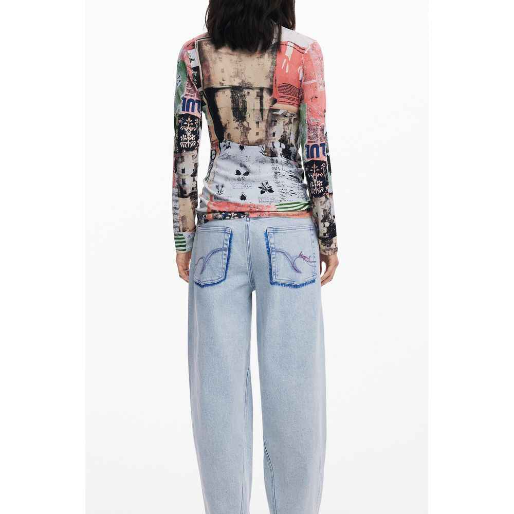 Desigual Pink Viscose Women Sweater