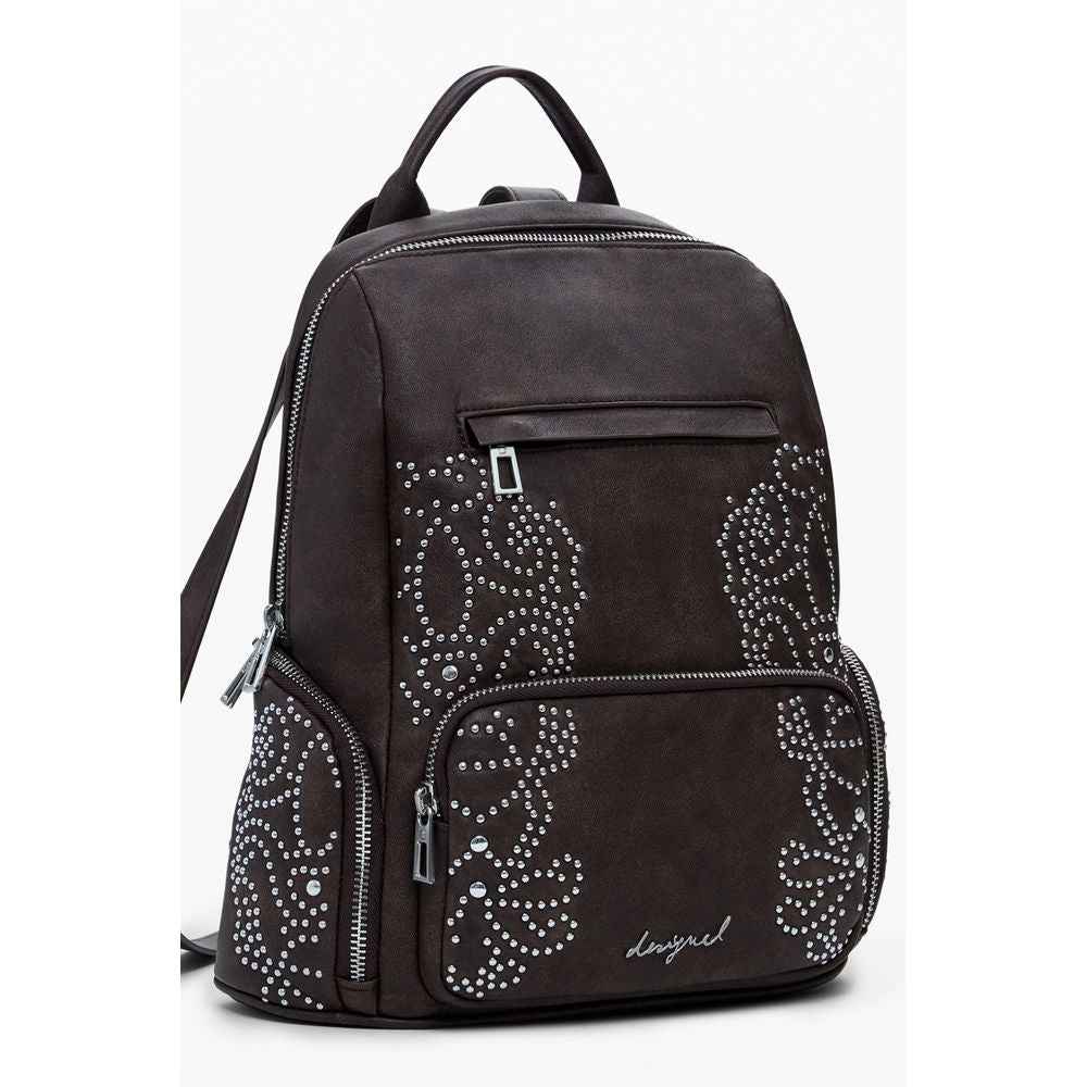 Desigual Brown Polyethylene Women Backpack