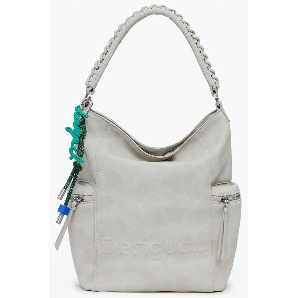 Desigual Beige Polyethylene Women Backpack