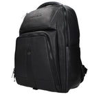Piquadro Black Leather Backpack