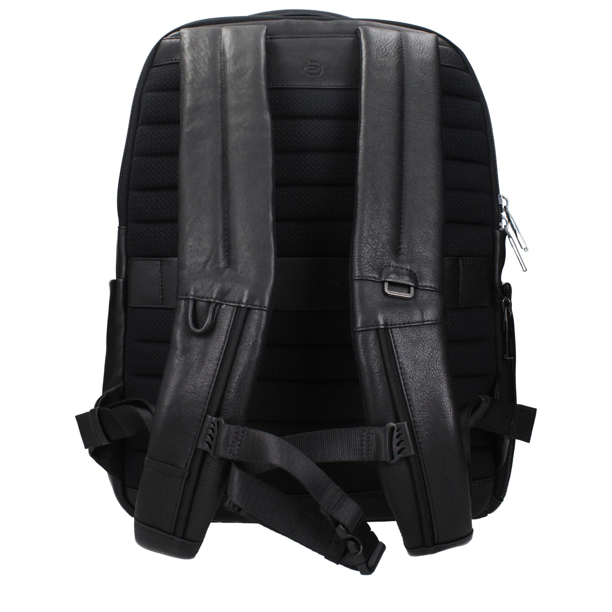 Piquadro Black Leather Backpack