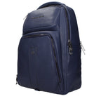 Piquadro Blue Leather Backpack