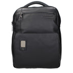 Piquadro Black Leather Backpack