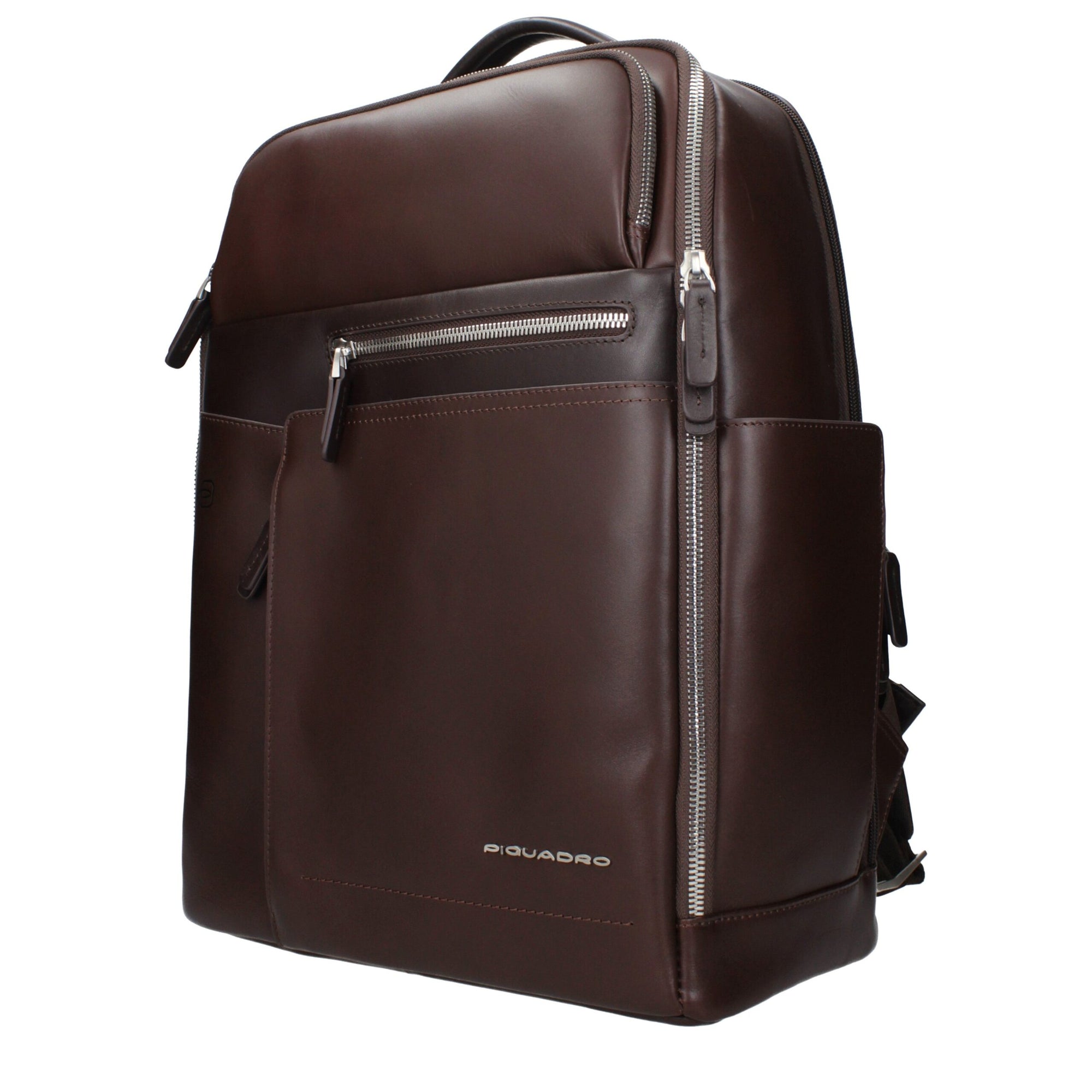Piquadro Brown Leather Backpack
