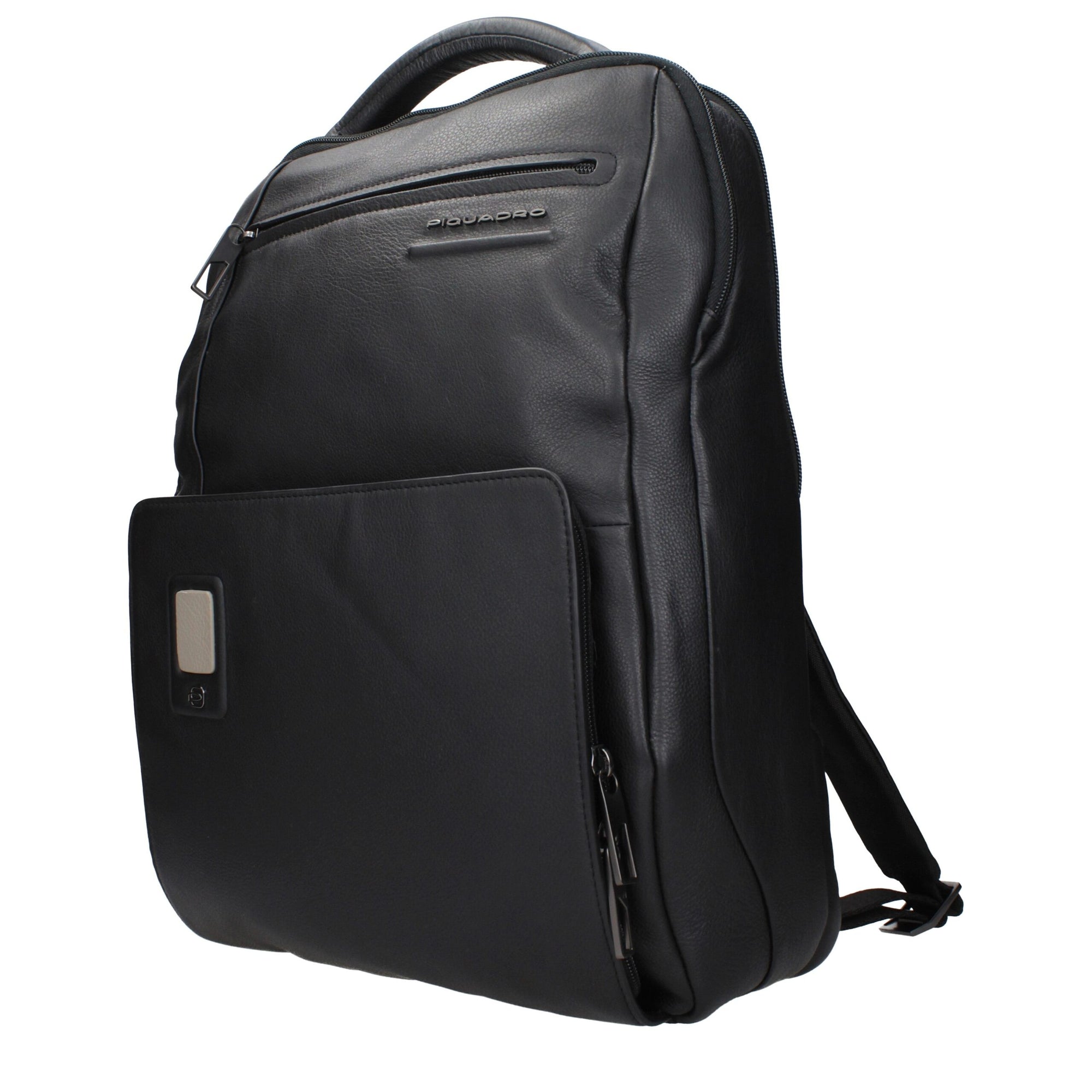 Piquadro Black Leather Backpack