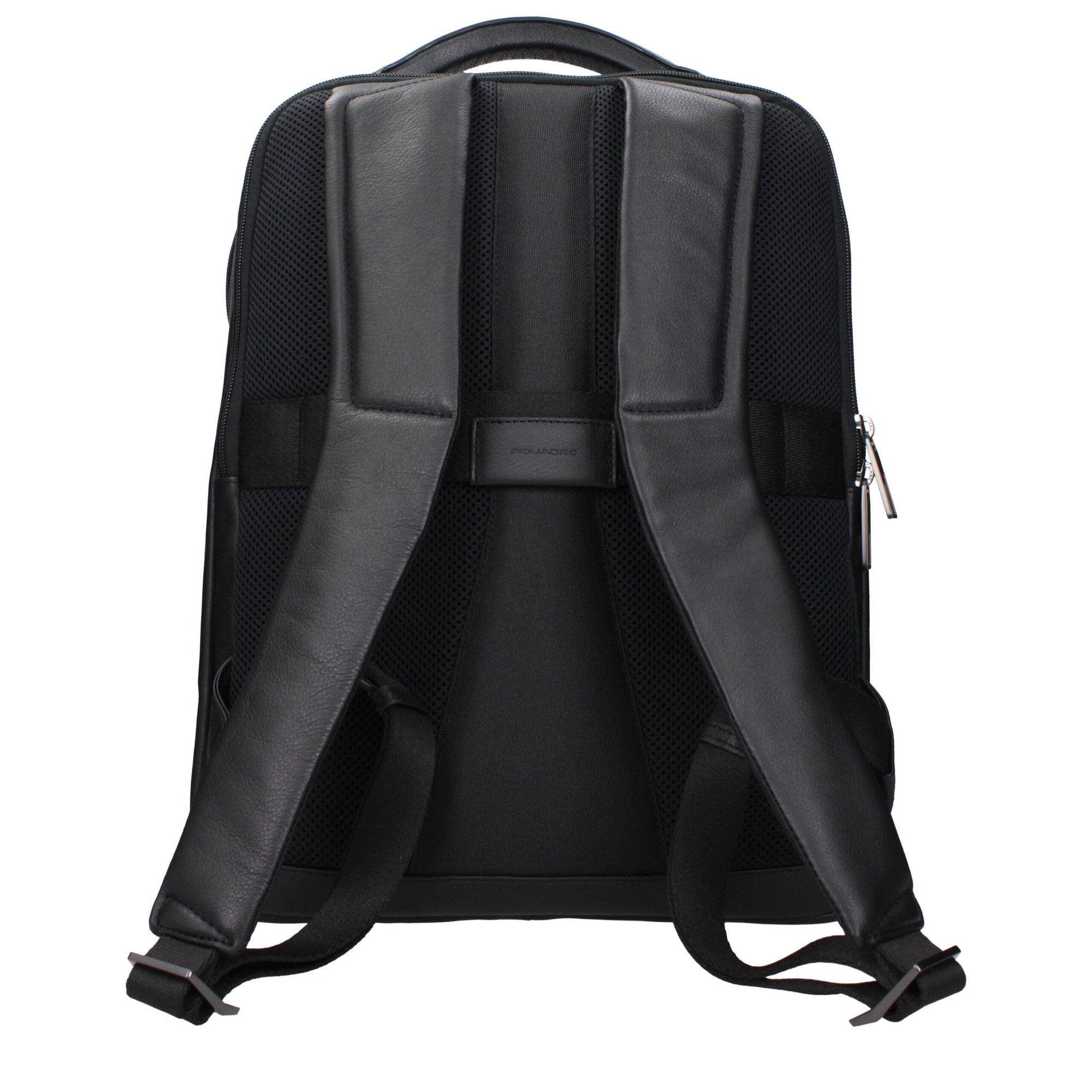 Piquadro Black Leather Backpack