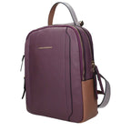 Piquadro Purple Leather Backpack