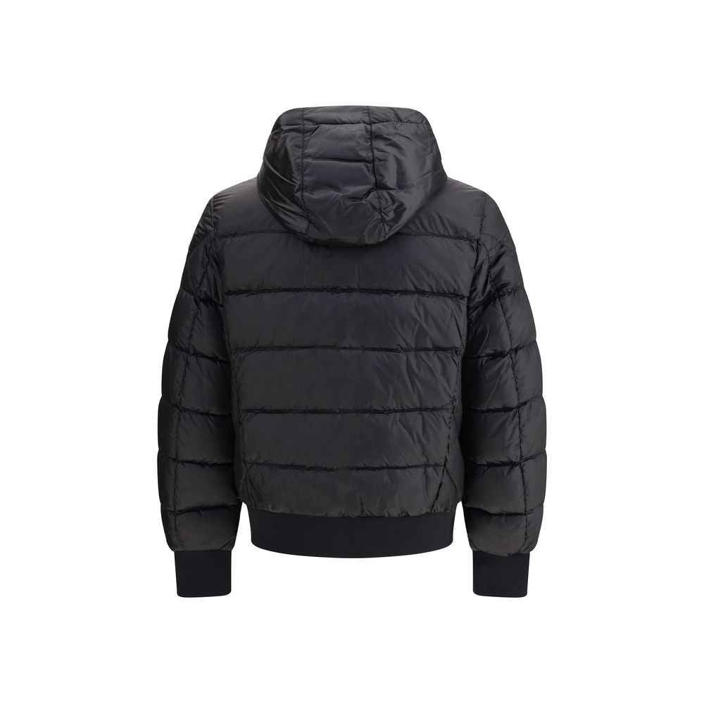 Parajumpers Black Polyamide Jacket Coat