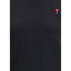 Ami Paris Black Merino Wool Turtleneck