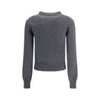 Ami Paris Gray Cashmere Cashmere Sweater