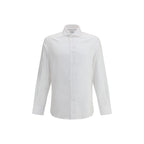 Brunello Cucinelli White Cotton Dress Shirt