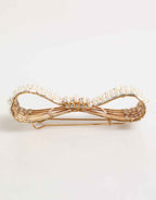 Dolce & Gabbana Gold Brass Glas Crystal Faux Pearl Embellished Brooch
