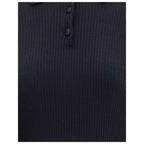 Dolce & Gabbana Black Cashmere Polo Shirt