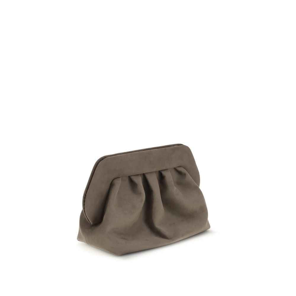 THEMOIRè Bios suede Clutch Bag