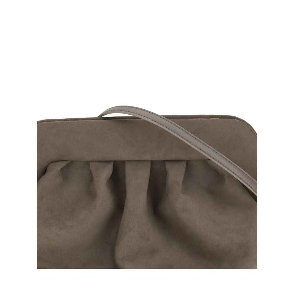 THEMOIRè Bios suede Clutch Bag