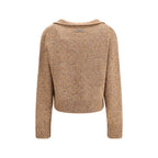 PINKO V-neck Sweater with rhinestones