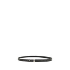 Undercover Black Leather Thin Belt