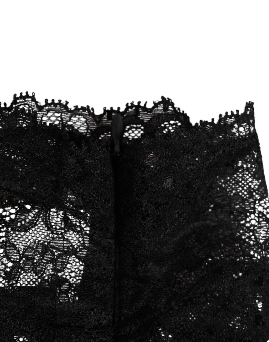 Dolce & Gabbana Black Lace Bandeau Bustier Top Sheer Stretch Underwear