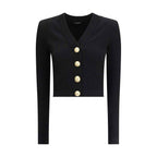 Balmain Ribbed and braided Cardigan