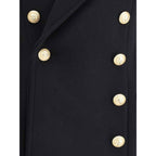 Balmain wool and cashmere double-breasted Coat