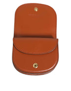 Dolce & Gabbana Brown Leopard Print Calf Leather Small Coin Purse Wallet