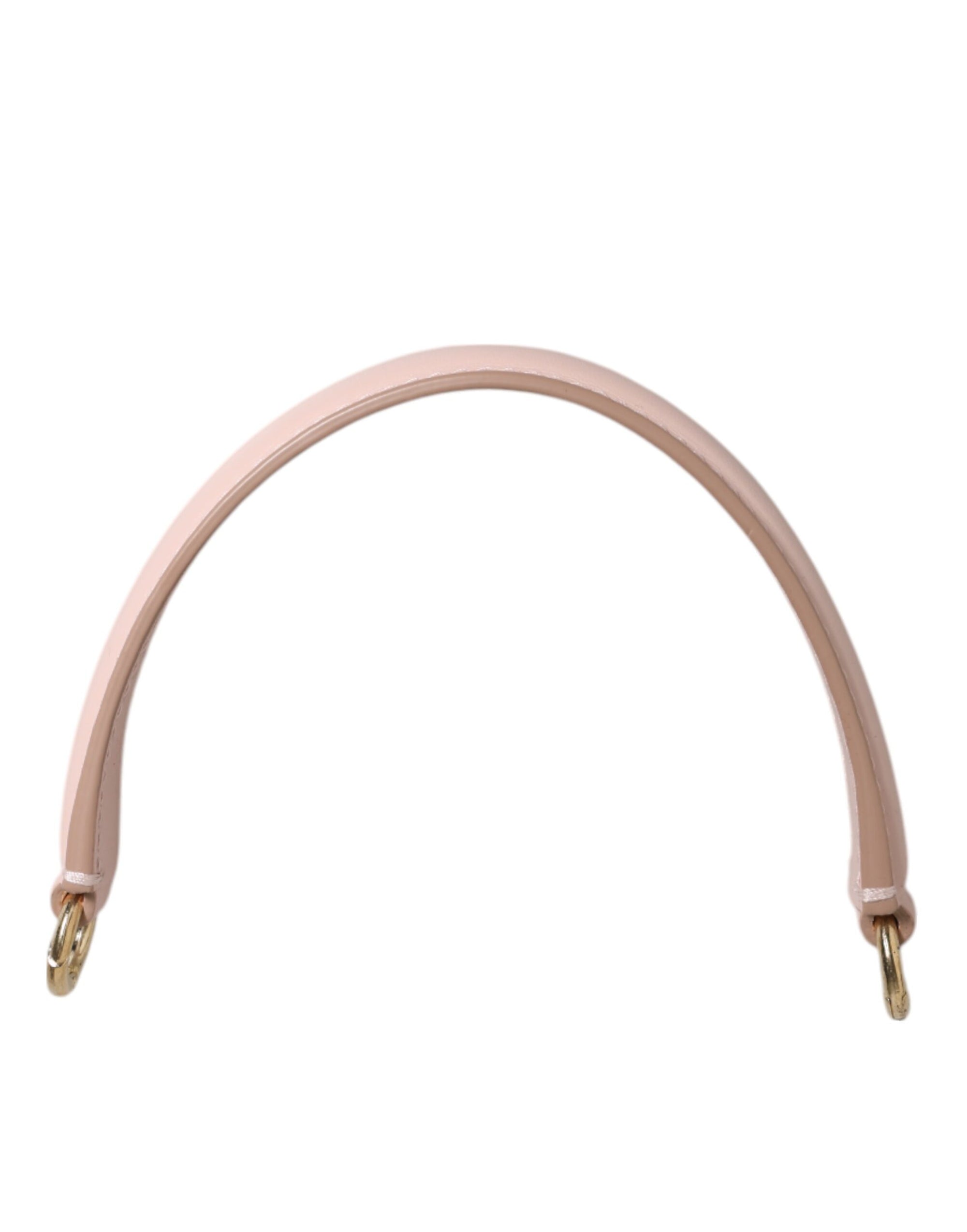 Dolce & Gabbana Strap Pink Leather Gold Tone Big Bag Handle Shoulder Strap