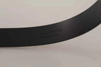 Dolce & Gabbana Calf Leather Silver Tone Black Metal Buckle Belt