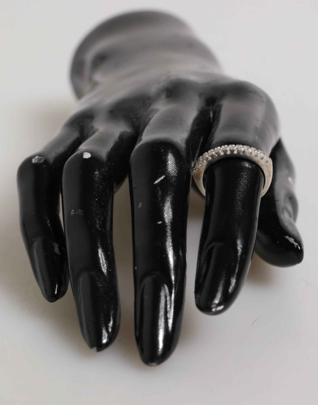 Nialaya Sterling Silver 925 Band Pave CZ Crystal Eternity Ring