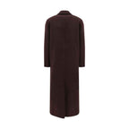 Brunello Cucinelli Bordeaux Cashmere Coat
