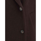 Brunello Cucinelli Bordeaux Cashmere Coat
