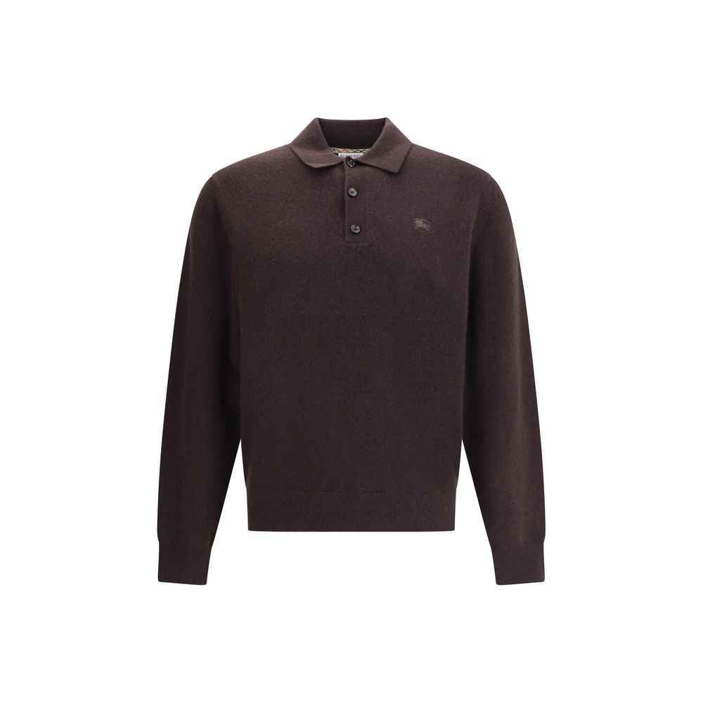 Burberry Cashmere long-sleeved polo Sweater