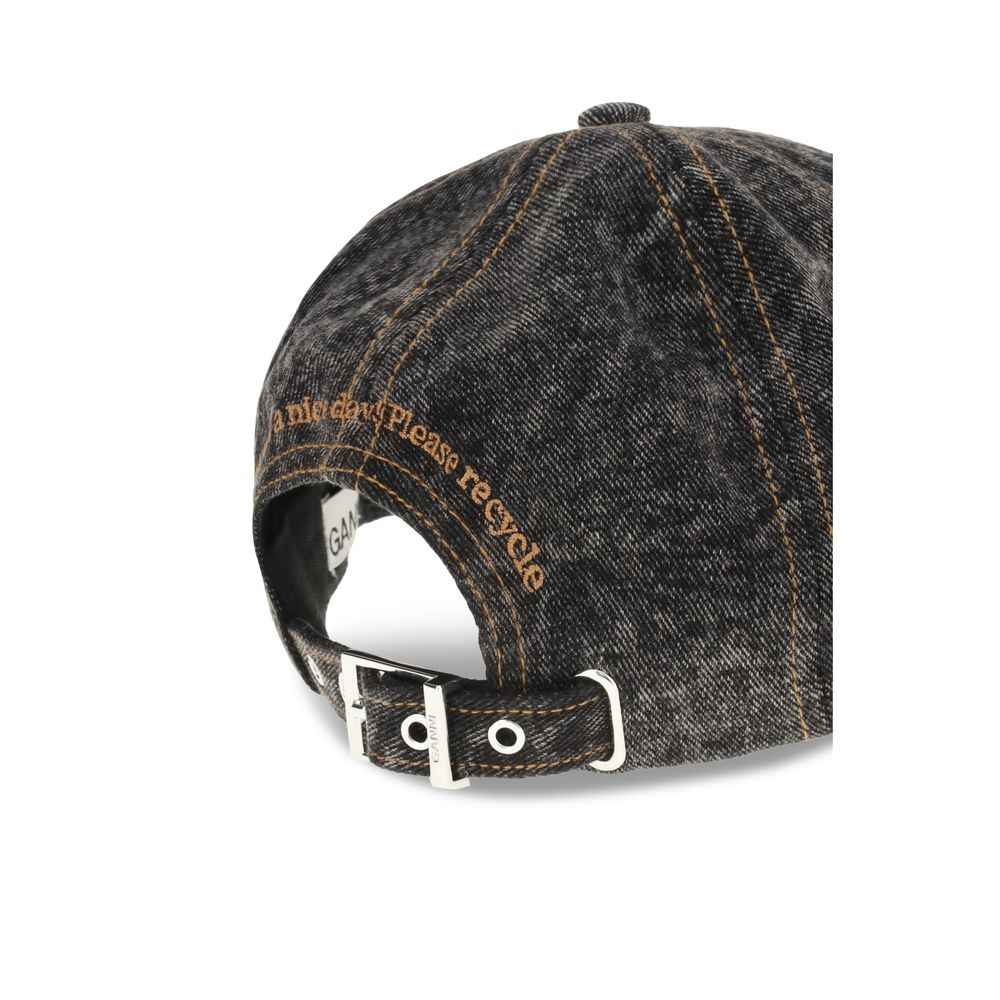 Ganni Denim Baseball Hat