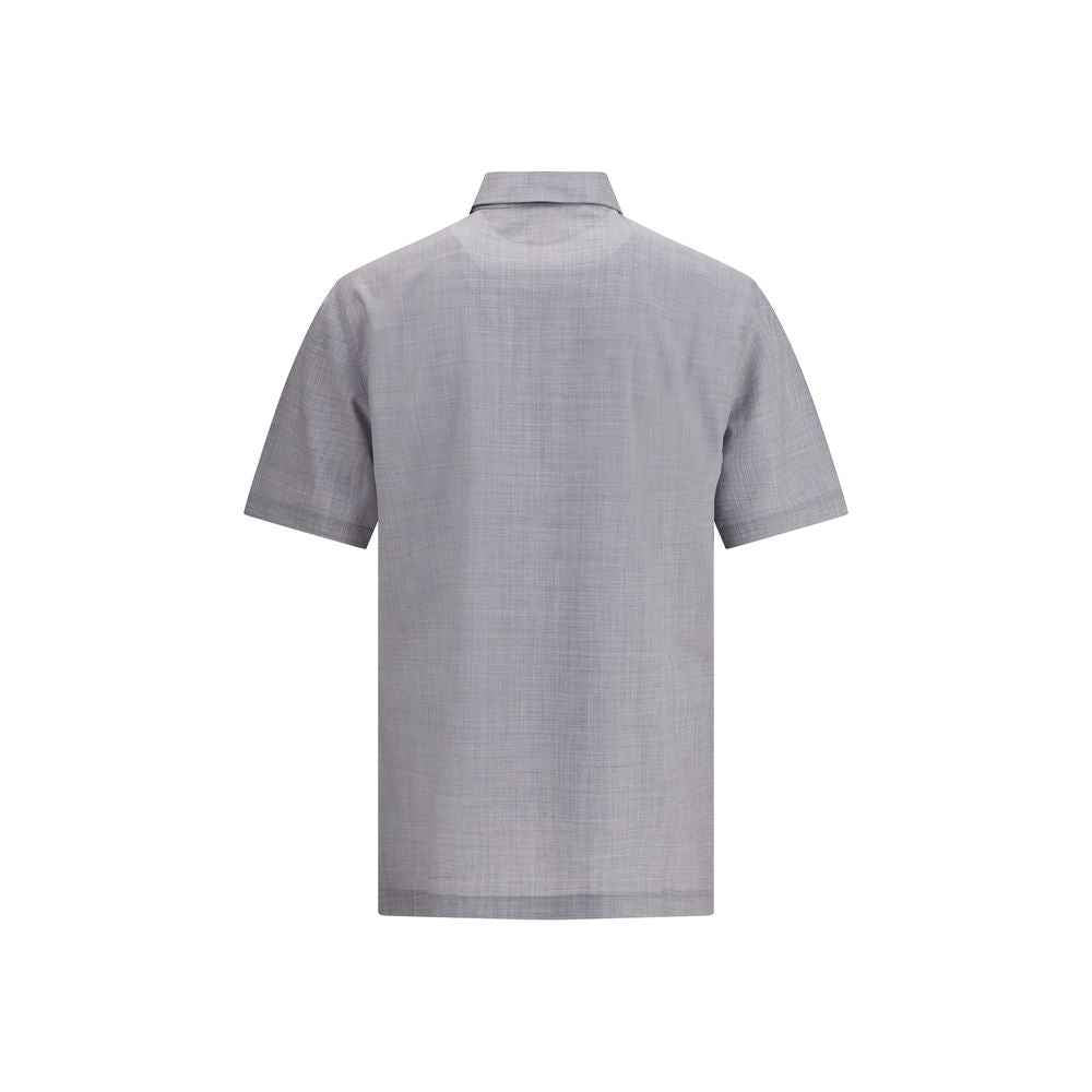 Brunello Cucinelli Virgin wool poplin polo Shirt