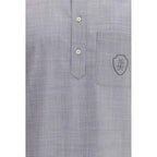 Brunello Cucinelli Virgin wool poplin polo Shirt