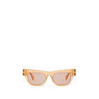 Bottega Veneta Orange Acetate Sunglass