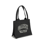 Ganni Logo canvas Tote Bag