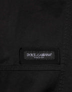 Dolce & Gabbana Black Cotton Cargo Jogger Sweatpants Pants