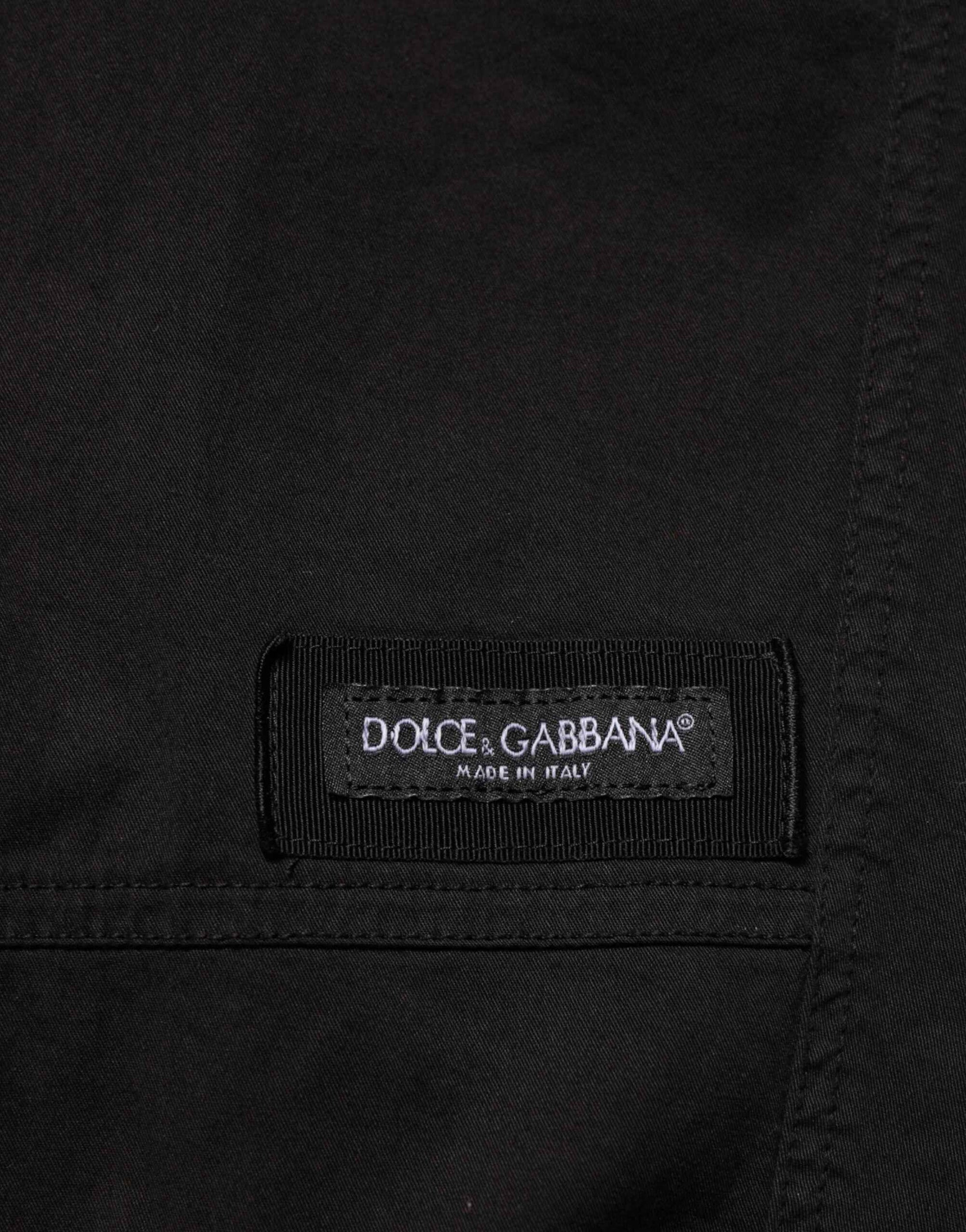 Dolce & Gabbana Black Cotton Cargo Jogger Sweatpants Pants