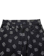 Dolce & Gabbana Black DG Monogram Cotton Skinny Denim Jeans