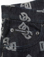Dolce & Gabbana Black DG Monogram Cotton Skinny Denim Jeans