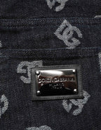 Dolce & Gabbana Black DG Monogram Cotton Skinny Denim Jeans