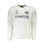 La Martina White Cotton Men's Sweater