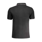 La Martina Black Cotton Polo Shirt